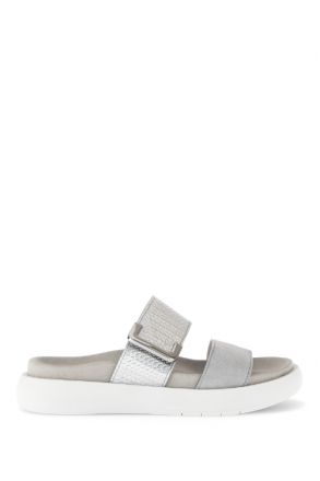 63755 Gabor Kadın Anatomik Terlik 36-41 19 Gri/Samtch./Treccia L. lightgrey/silber