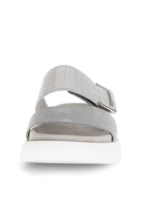 63755 Gabor Kadın Anatomik Terlik 36-41 19 Gri/Samtch./Treccia L. lightgrey/silber