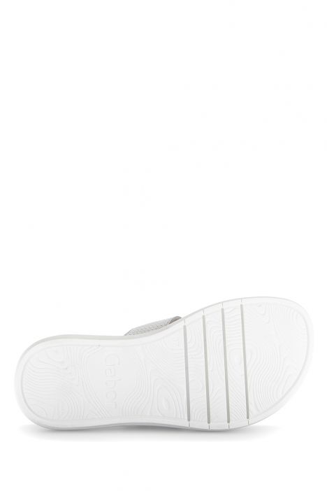 63755 Gabor Kadın Anatomik Terlik 36-41 19 Gri/Samtch./Treccia L. lightgrey/silber