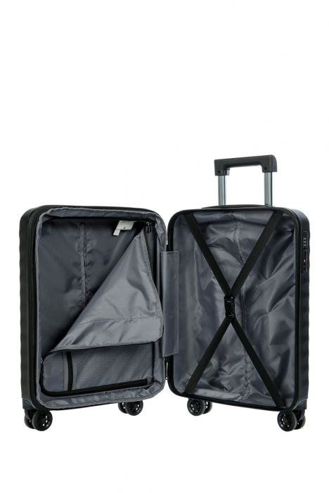 6375 Brics Nausicaa Körüklü Kabin Boy Valiz 38,5x55x20/24 cm Siyah/Black - 001