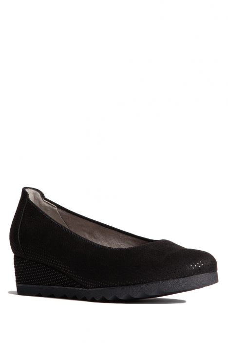 64347 Ara Shoes Kadın Dolgu Topuk Ayakkabı 36-42 PUNTI, BLACK - 79PB