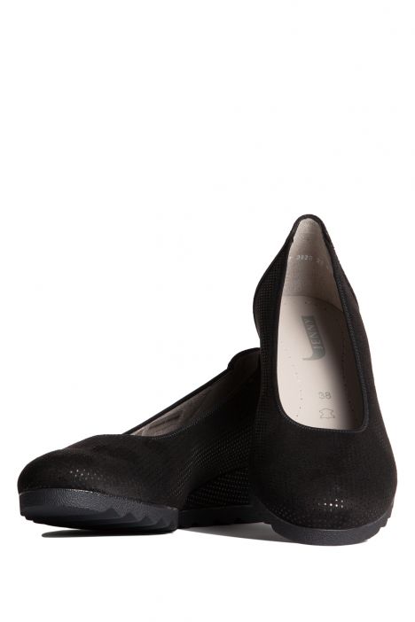 64347 Ara Shoes Kadın Dolgu Topuk Ayakkabı 36-42 PUNTI, BLACK - 79PB