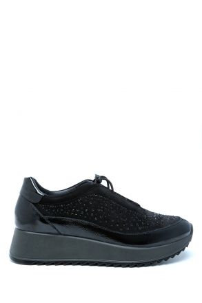657620 Imac Esther Kadın Taşlı Anatomik Sneaker 36-41 Siyah/Nero 4200/011