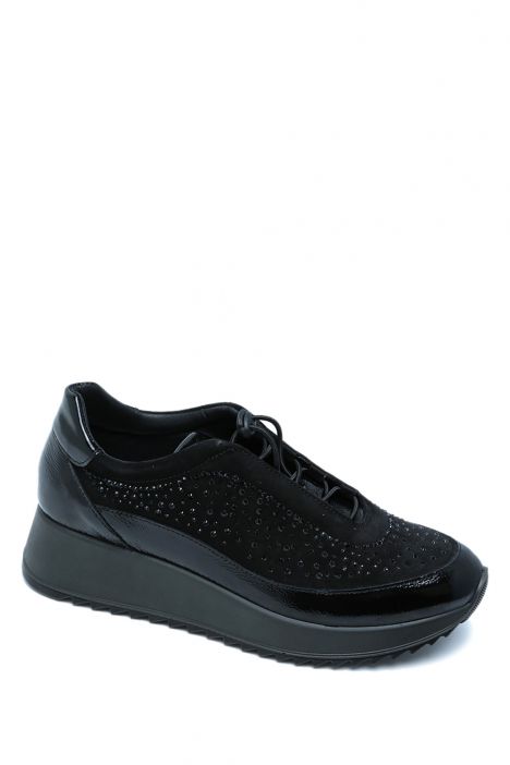 657620 Imac Esther Kadın Taşlı Anatomik Sneaker 36-41 Siyah/Nero 4200/011
