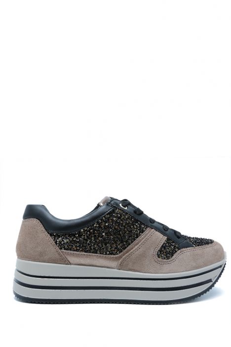 657760 Imac Kay Kadın Anatomik Sneaker 36-41 Vizon/Fango 7152/017 Nero