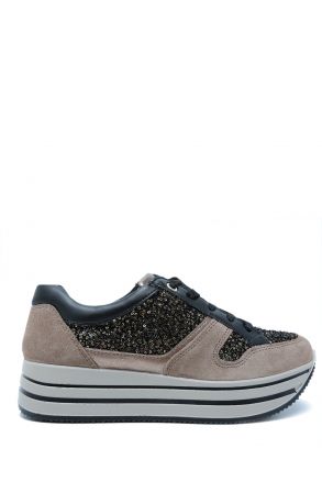 657760 Imac Kay Kadın Anatomik Sneaker 36-41 Vizon/Fango 7152/017 Nero