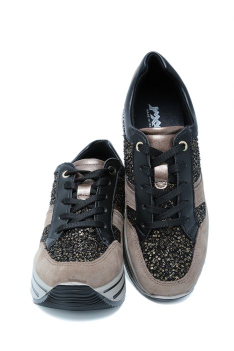 657760 Imac Kay Kadın Anatomik Sneaker 36-41 Vizon/Fango 7152/017 Nero