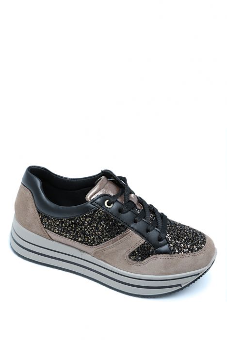 657760 Imac Kay Kadın Anatomik Sneaker 36-41 Vizon/Fango 7152/017 Nero