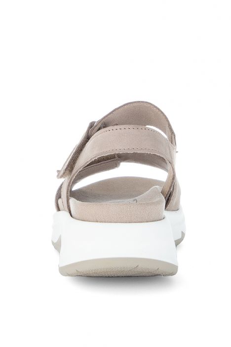 66885 Gabor Rolling Soft Kadın Yürüyüş Sandaleti 3.5-7.5 43 Bej/Soft Nubuk leinen