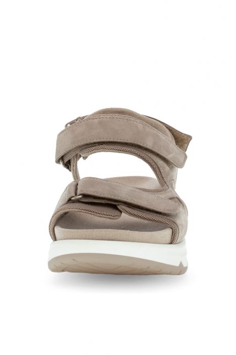 66889 Gabor Rolling Soft Kadın Yürüyüş Sandaleti 3.5-7.5 43 Bej/Soft Nubuk/Mesh leinen