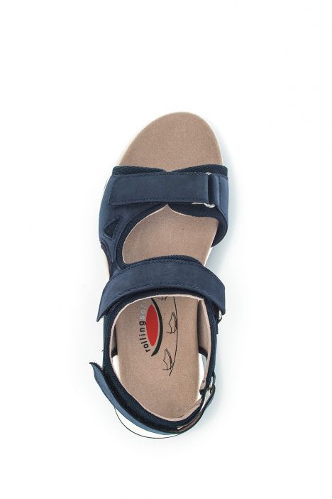 66889 Gabor Rolling Soft Kadın Yürüyüş Sandaleti 3.5-7.5 36 Lacivert/Soft Nubuk/Mesh - blue