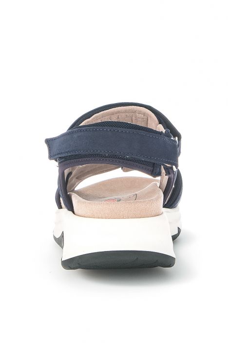 66889 Gabor Rolling Soft Kadın Yürüyüş Sandaleti 3.5-7.5 36 Lacivert/Soft Nubuk/Mesh - blue