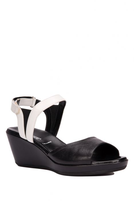 7056 Valleverde Kadın Sandalet 35-41 NEGRO-BIANCO