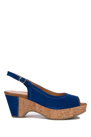7146 Valleverde Kadın Sandalet 35-41 Mavi / Blue