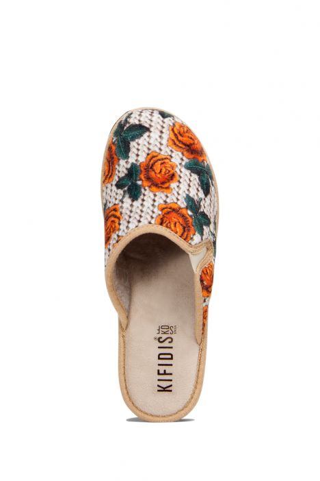 7197 Kifidis Best Kadın Terlik 35-41 Beige-Arancio