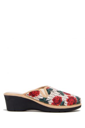 7197 Kifidis Best Kadın Terlik 35-41 Beige-Rosso