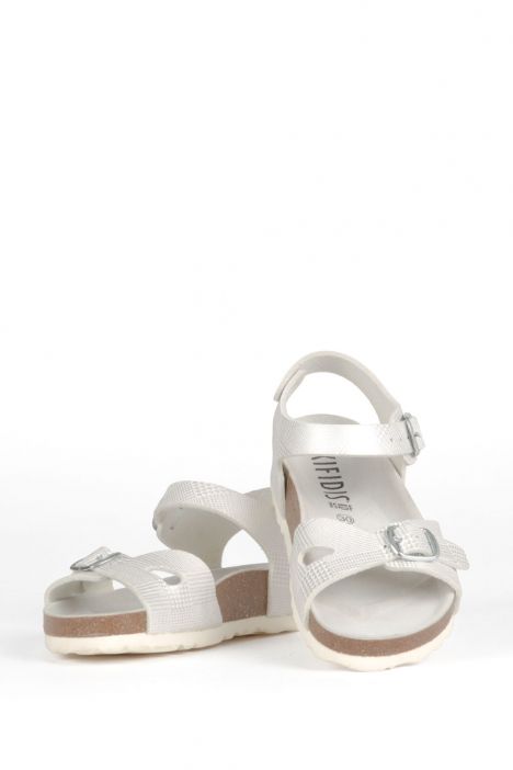 7291 Ch-Kifidis Çocuk Sandalet 24-30 Beyaz / White