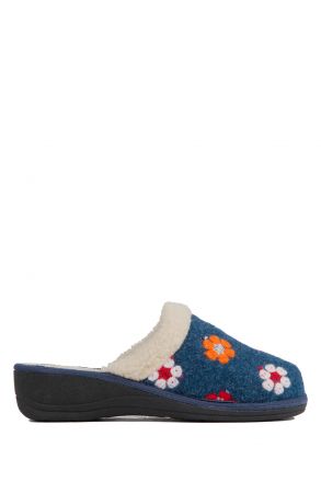 7294 Kifidis Best Kadın Terlik 35-41 Mavi / Blue