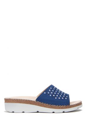 7496 Kifidis Best Kadın Terlik 35-41 Mavi / Blue