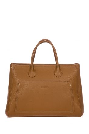 7502 Bric's Gondola Tulipano Deri El Çantası 38x27x15 cm Kahve/Nut - 035