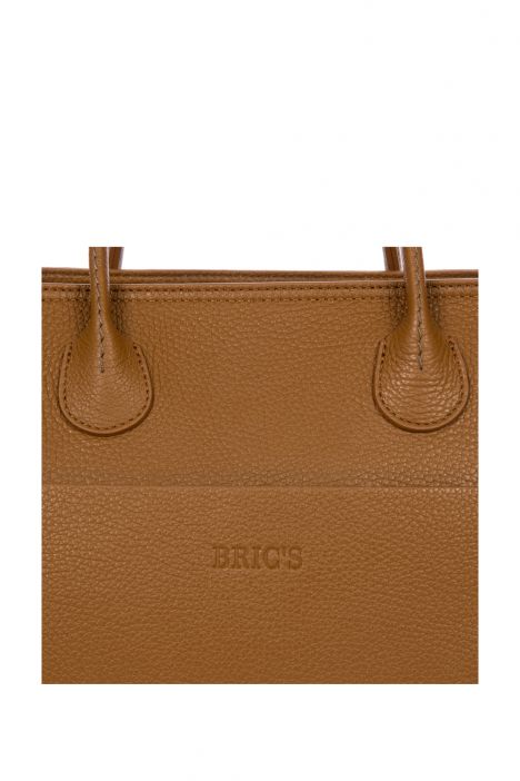 7502 Bric's Gondola Tulipano Deri El Çantası 38x27x15 cm Kahve/Nut - 035