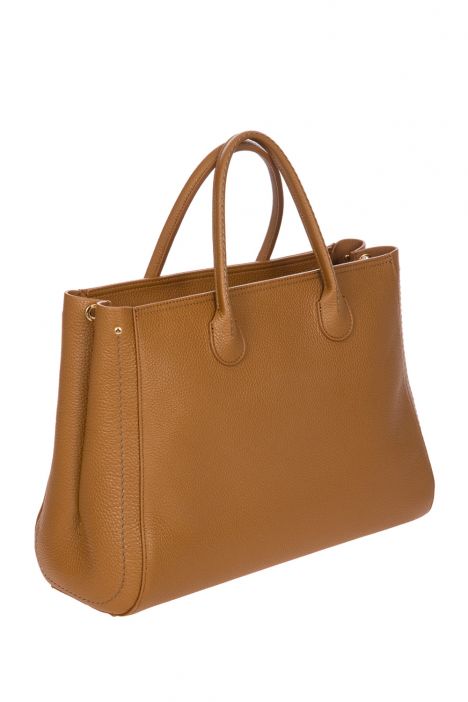 7502 Bric's Gondola Tulipano Deri El Çantası 38x27x15 cm Kahve/Nut - 035