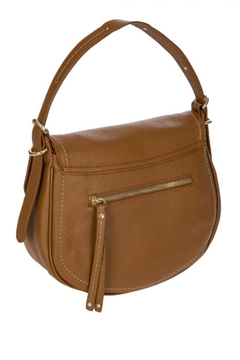 7508 Bric's Gondola Stella Deri Omuz Çantası 28x23x9 cm Taba/Tan Leather - 098