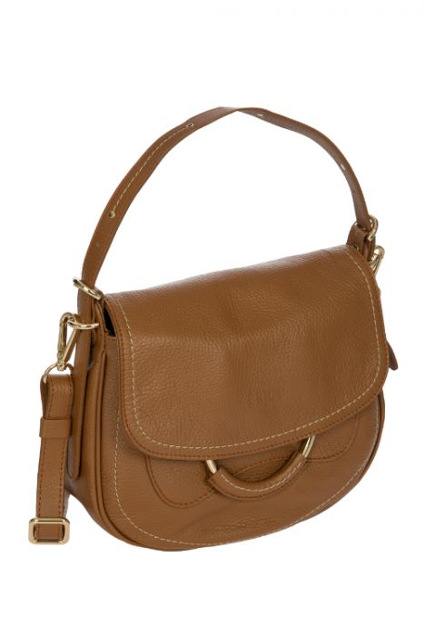 7508 Bric's Gondola Stella Deri Omuz Çantası 28x23x9 cm Taba/Tan Leather - 098