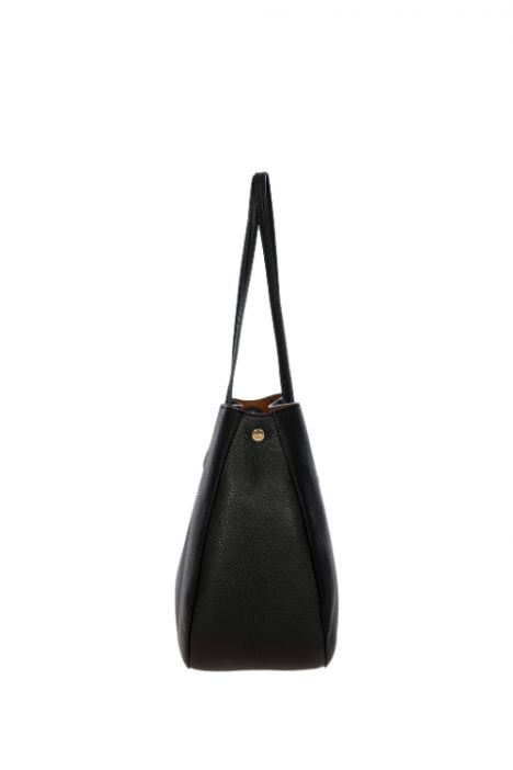 7513 Bric's Gondola Lavanda Deri Omuz Çantası 39x26x14 cm Siyah/Black - 001