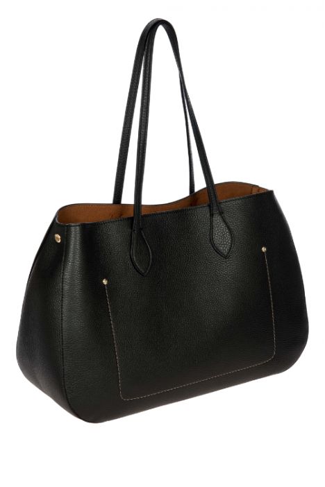 7513 Bric's Gondola Lavanda Deri Omuz Çantası 39x26x14 cm Siyah/Black - 001