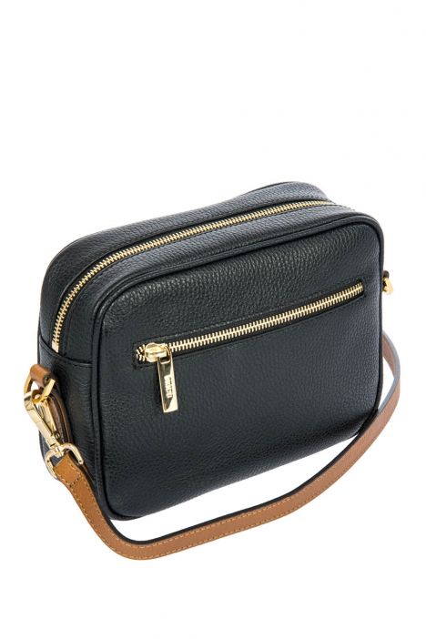 7534 Brics Perla Omuz Çantası 21x15x6,5 cm Black/Tan -902
