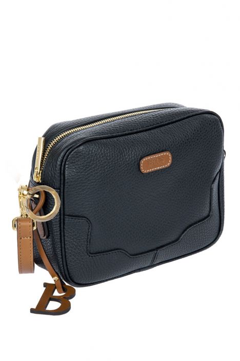 7534 Brics Perla Omuz Çantası 21x15x6,5 cm Black/Tan -902