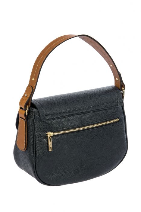7560 Brics Perla El ve Omuz Çantası 23x17x8 cm Black/Tan -902