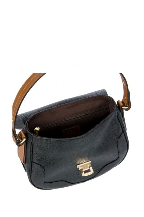 7560 Brics Perla El ve Omuz Çantası 23x17x8 cm Black/Tan -902