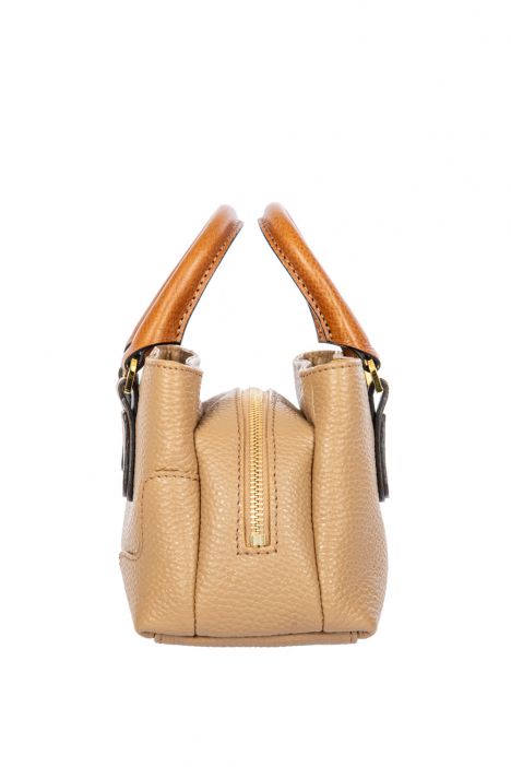 7567 Brics Perla El ve Omuz Çantası 21x13x10,5 cm Beige/Maple-Tobacco - 494
