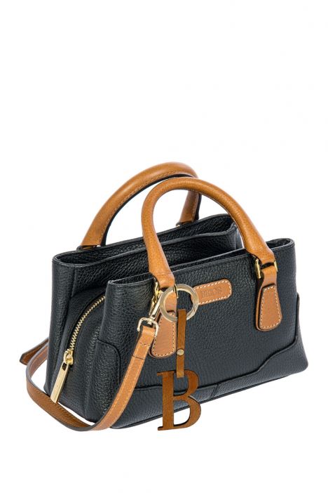 7567 Brics Perla El ve Omuz Çantası 21x13x10,5 cm Black/Tan -902