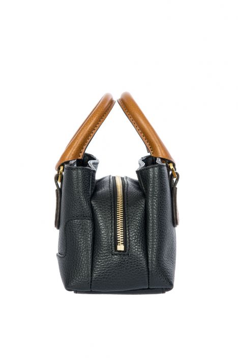 7567 Brics Perla El ve Omuz Çantası 21x13x10,5 cm Black/Tan -902