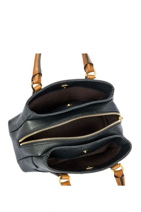 7567 Brics Perla El ve Omuz Çantası 21x13x10,5 cm Black/Tan -902