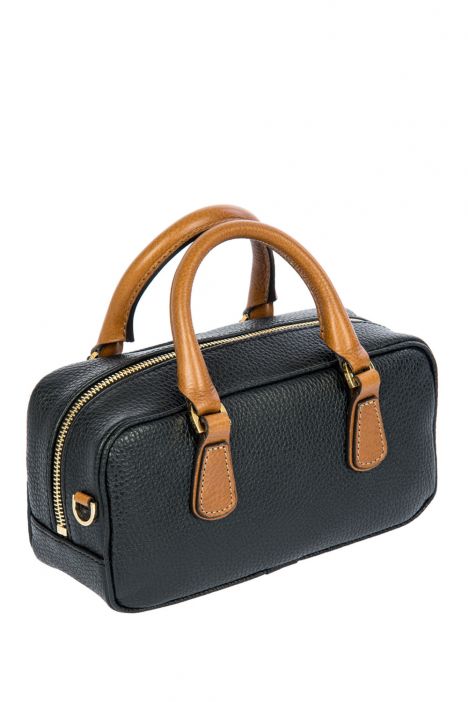 7568 Brics Perla El ve Omuz Çantası 22x11,5x8 cm Black/Tan -902