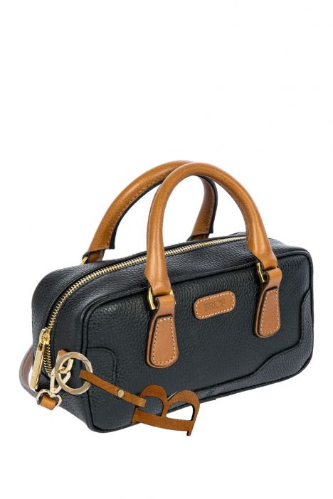 7568 Brics Perla El ve Omuz Çantası 22x11,5x8 cm Black/Tan -902