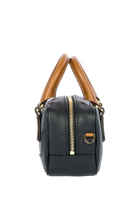 7568 Brics Perla El ve Omuz Çantası 22x11,5x8 cm Black/Tan -902