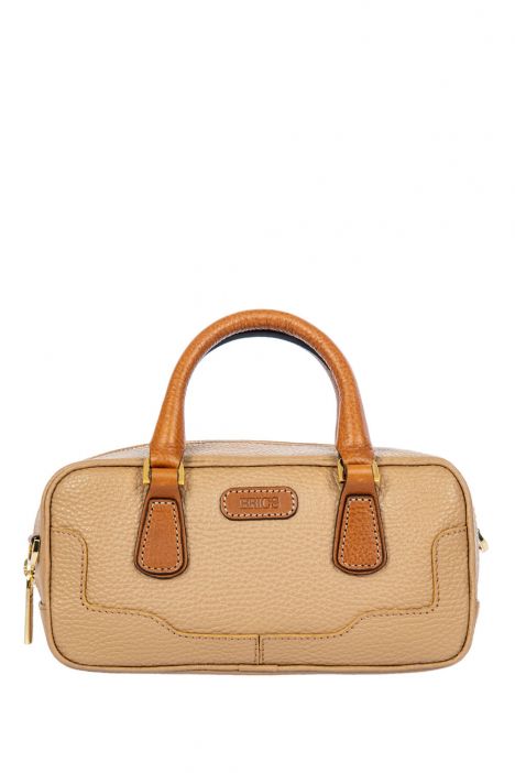 7568 Brics Perla El ve Omuz Çantası 22x11,5x8 cm Beige/Maple-Tobacco - 494