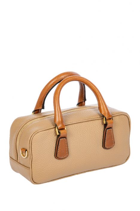 7568 Brics Perla El ve Omuz Çantası 22x11,5x8 cm Beige/Maple-Tobacco - 494