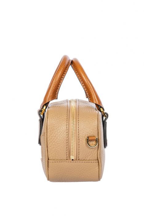 7568 Brics Perla El ve Omuz Çantası 22x11,5x8 cm Beige/Maple-Tobacco - 494