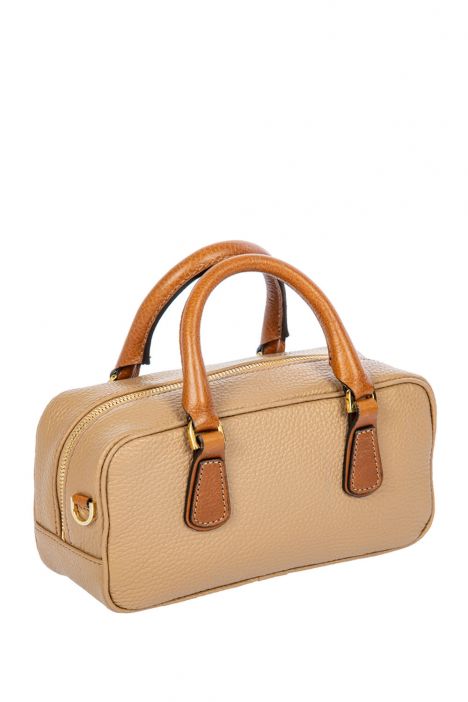 7568 Brics Perla El ve Omuz Çantası 22x11,5x8 cm Beige/Maple-Tobacco - 494