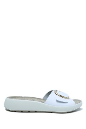 75705 Imac Palmer Kadın Tokalı Anatomik Terlik 35-41 Beyaz/Bianco 28015/001 Bianco