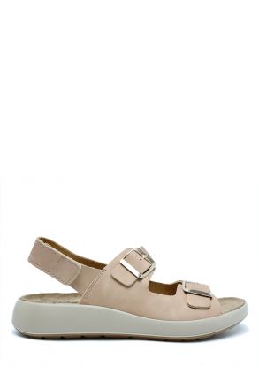 75707 Imac Palmer Kadın Çift Bantlı Anatomik Sandalet 35-41 Bej/Beige 3836/033 Beige