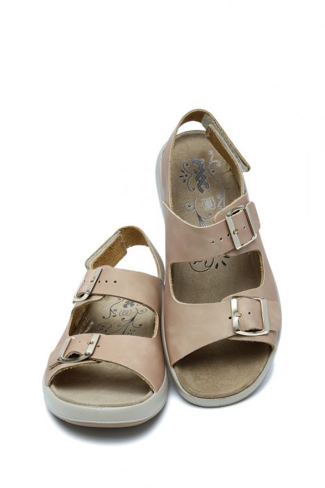 75707 Imac Palmer Kadın Çift Bantlı Anatomik Sandalet 35-41 Bej/Beige 3836/033 Beige