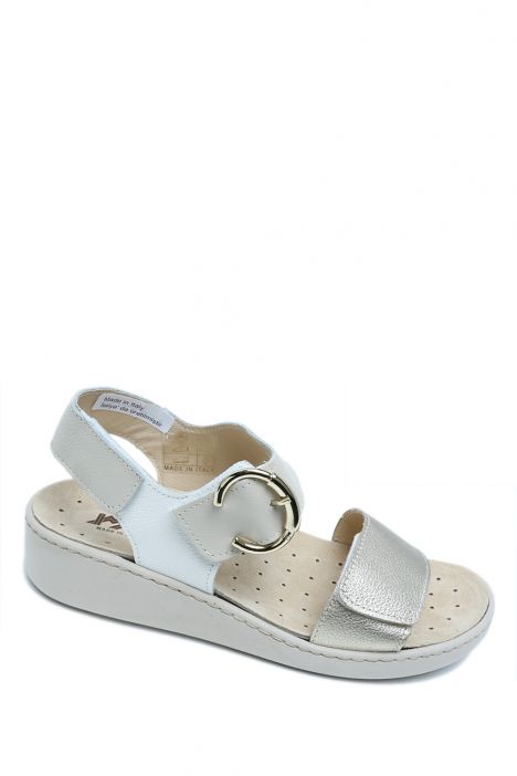 757260 Imac Dayana Kadın Dolgu Topuklu Anatomik Sandalet 35-41 Bej/Platino 26747/013 Beige