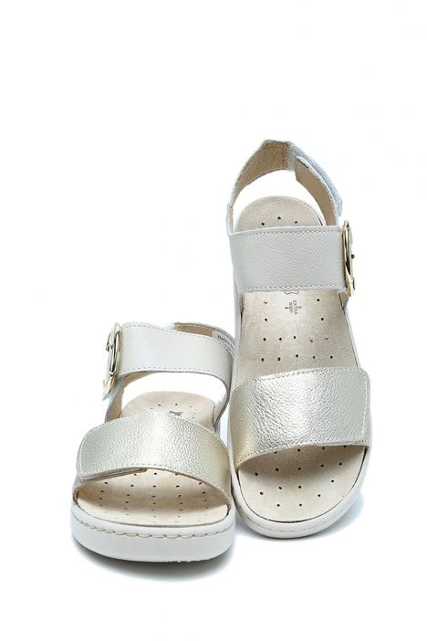 757260 Imac Dayana Kadın Dolgu Topuklu Anatomik Sandalet 35-41 Bej/Platino 26747/013 Beige